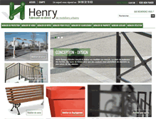 Tablet Screenshot of mobilier-henry.com
